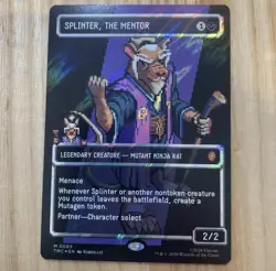 NM Surge Foil 8-Byte Splinter, the Mentor, MTG, TMNT, Magic the Gathering, 89 - Image 2