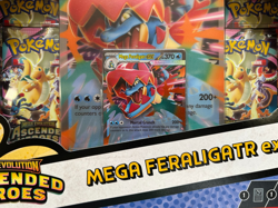 Pokemon TCG Ascended Heroes: Mega Feraligatr ex Box Sealed OVP English Card - Image 2