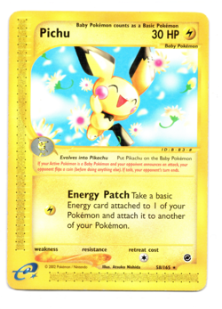 Pichu - 58/165 Expedition Base Set - Pokemon TCG - Image 1