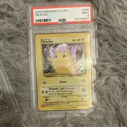 Pokemon TCG 2023 Pikachu Holo 008/034 Trading Card Game Classic PSA 9 - Image 1