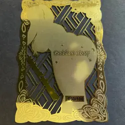 Goddess Story Gold METAL Card - Serial Number #050/100! Anime Shihouin *READ** - Image 1