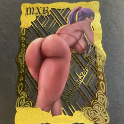 Goddess Story Gold METAL Card - Serial Number #050/100! Anime Shihouin *READ** - Image 2