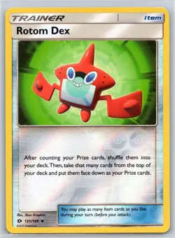 Rotom Dex 131/149 UC SM Base Set Reverse Holo LP Pokemon - Image 1
