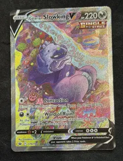 Galarian Slowking V 179/198 Chilling Reign Full Art Holo 🔥 Pokemon - Image 1