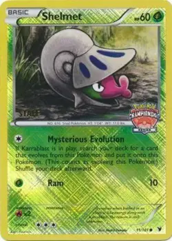 1x Shelmet - 11/101 - STAFF Pokemon Championship Series Promo NM-Mint Pokemon Or - Image 1