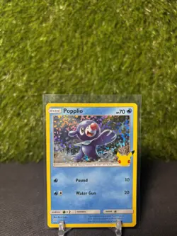 Pokemon TCG Popplio 23/25 McDonald's 25th Celebrations Holo - Image 1