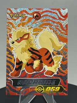 Arcanine Holo Foil 2024 Blue Pokedex Sticker Vol3 Flash Edition #S5 Peru - Image 3