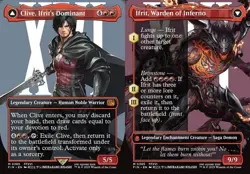 Clive, Ifrit's Dominant // Ifrit, Warden of Inferno (#385) - Foil Ext FIN NM MTG - Image 1