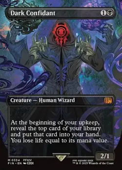 Dark Confidant - Foil Extended Art FIN NM MTG - Image 1