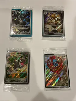 Pokemon SEALED PROMO Lot of 4 Zekrom, Alakazam, Tyrunt, Riolu Full Art Holos - Image 1