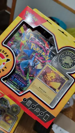Pokemon TCG Pokemon Day 2026 Special Edition Box Pikachu Promo & Booster Packs - Image 3