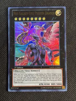 YuGiOh! - Neo Galaxy-Eyes Photon Dragon GAOV-EN041 Ultra Rare 1st Edition NM - Image 1