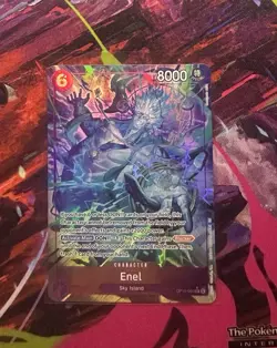 ONE PIECE Card Enel SR OP15-060 Adventure on KAMI’s Island NM Alt Art - Image 1