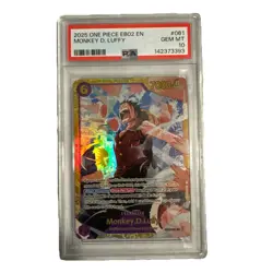 One Piece CCG Monkey D. Luffy Psa 10 Gem Mint 2025 EB02 061 English - Image 1