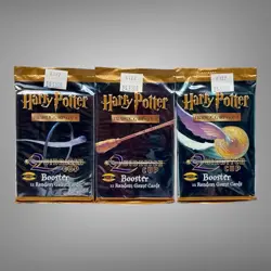 Harry Potter 3 Pks Trading Card Game Booster Pack Quidditch Cup Factory Sealed - Image 1