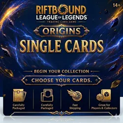 Riftbound ORIGINS; Pick Your Own Single Cards; UNITS, GEARS, SPELLS, MORE - Image 1