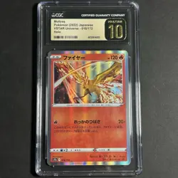 Pokemon Card Japanese Moltres Holo CGC 10 Pristine, VSTAR UNIVERSE 018/173, 2022 - Image 1