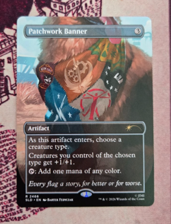MTG Patchwork Banner Borderless Fallout Secret Lair NM - Image 1