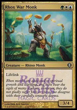 Rhox War Monk 2x FOIL ALA MTG Shards of Alara Uncommon MINT green white blue - Image 1