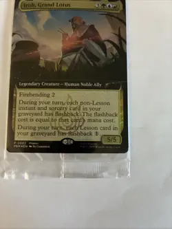 Iroh, Grand Lotus Extended Art Foil Box Lunch Promo 0002 MTG Sealed New - Image 5