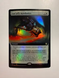 Lae'zel's Acrobatics (Extended Art) 556 MTG Battle for Baldur's Gate Foil - Image 1