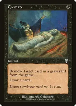 Cremate NM/M Invasion Black Instant Mtg Magic English - Image 1