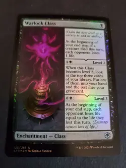 Foil - Warlock Class - Adventures in the Forgotten Realms - AFR - 125 - MTG NM - Image 1