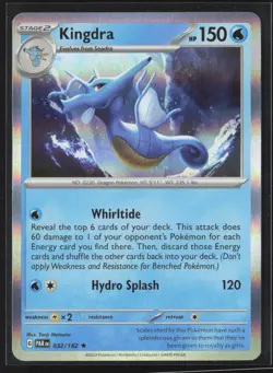 032/182 Kingdra - SV04 Paradox Rift Holo NM Pokemon - Image 1