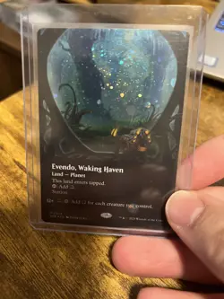 Evendo, Waking Haven (Borderless) Galaxy Foil MTG Magic the Gathering - Image 1