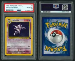 Pokemon Card Haunter Holo 6/62 Fossil PSA 10 GEM MINT - Image 3