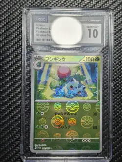 2023 Ivysaur Pokemon 151 002/165 JPN Reverse Pokeball Holo CGC 10 Gem Mint - Image 1