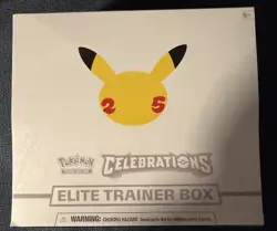 Pokemon TCG Celebrations Elite Trainer Box English Pikachu Sealed Age 6+ - Image 1
