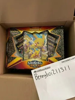 *SHIPS FEB 18-20* Pokemon TCG Shining Fates - Pikachu V Collection Box - Image 1