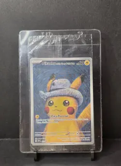 Pikachu with Grey Felt Hat SVP 085 SEALED Pokemon Van Gogh Museum Promo - Image 1