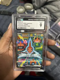 Pokemon TCG Rotom EX 112/080 SAR Holo Inferno X 2025 Japanese CGC mint 9 - Image 1