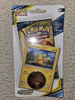 Pokemon Sun & Moon Unbroken Bonds Booster Blister Pack Pikachu Promo New Sealed - Image 1