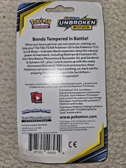 Pokemon Sun & Moon Unbroken Bonds Booster Blister Pack Pikachu Promo New Sealed - Image 2