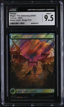 FOREST Fallout Surge Foil CGC 9.5 MTG [Nostalgium] - Image 1