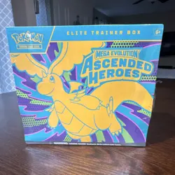 Pokemon TCG Mega Evolution Ascended Heroes Elite Trainer Box Dragonite 6+ - Image 1