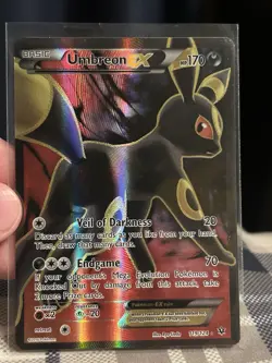 Pokemon TCG Umbreon EX Full Art Ultra Rare Holo Dark 170 HP Basic 119/124 - Image 1