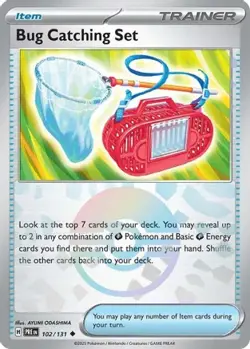 BUG CATCHING SET (POKE BALL PATTERN) 102/131 PRISMATIC EVOLUTIONS POKEMON NM/M - Image 1