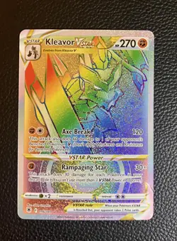 Pokemon TCG Kleavor VSTAR 196/189 Secret Rare Astral Radiance - Image 1