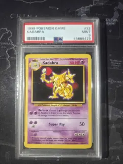 PSA 9 Kadabra 032/102 Base Set Pokemon Graded 🔥 MINT 🔥 WOTC - Image 1