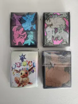Lot of 4 Pokemon ETB Sleeves Evolving Prismatic Shining Fates Shrouded Fable - Image 1