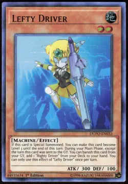 Lefty Driver DUPO-EN033 Ultra Rare Duel Power Yu-Gi-Oh Near Mint - Image 1