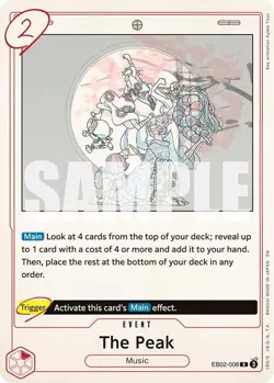 EB02-008 The Peak English R One Piece TCG Card Game - Image 2