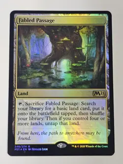 Mtg - Fabled Passage (Foil) - Core Set 2021 (M21) - Rare - #246 - NM - Image 1
