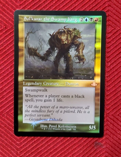MTG Foil Sol'kanar the Swamp King Retro Frame Dominaria Remastered NM - Image 1