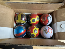 6 x Pokemon TCG Poke ball Tins - 18 Booster Packs Factory Sealed 2025 Q4 - Image 1