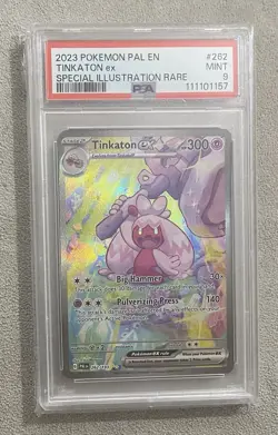 2023 POKEMON PAL EN-PALDEA EVOLVED SPECIAL ILLUSTRATION RARE TINKATON EX PSA 9 - Image 1